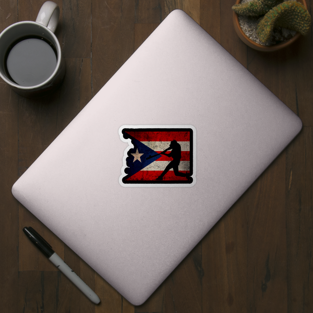 Puerto rico baseball flag by Consuelo Marvin